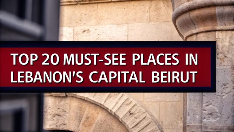 top 20 must see places in lebanons capital