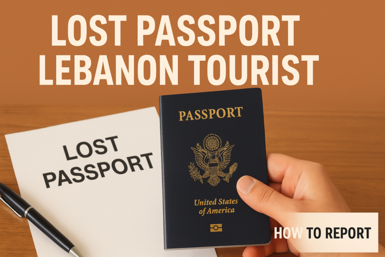 lost passport Lebanon tourist