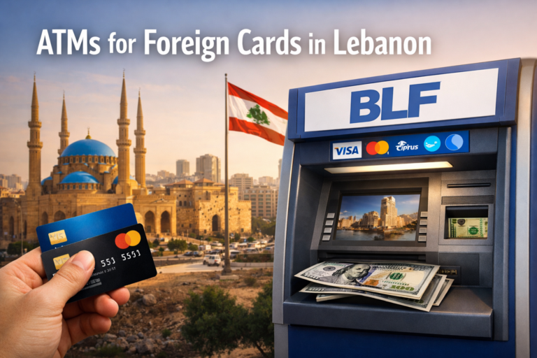 ATMs for foreign cards Lebanon