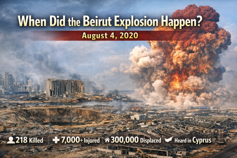 When did the beirut explosion happen